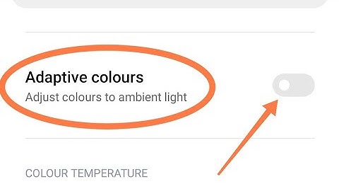 Poco X3 colour scheme setting, Poco X3 adaptive Colour on off kaise kare