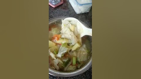 sayur SOP ma tempe goreng.ala TKW hongkong#shorts