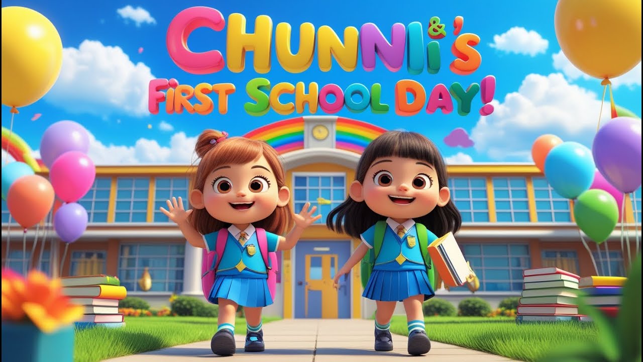 Chunni and Munni Big School Day | First Day of School Song for Kids ...