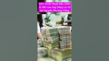 Sốc! Chiến thuật Bán 2000 lô đất của ông Dũng Lò vôi, bà Nguyễn Phương Hằng. 