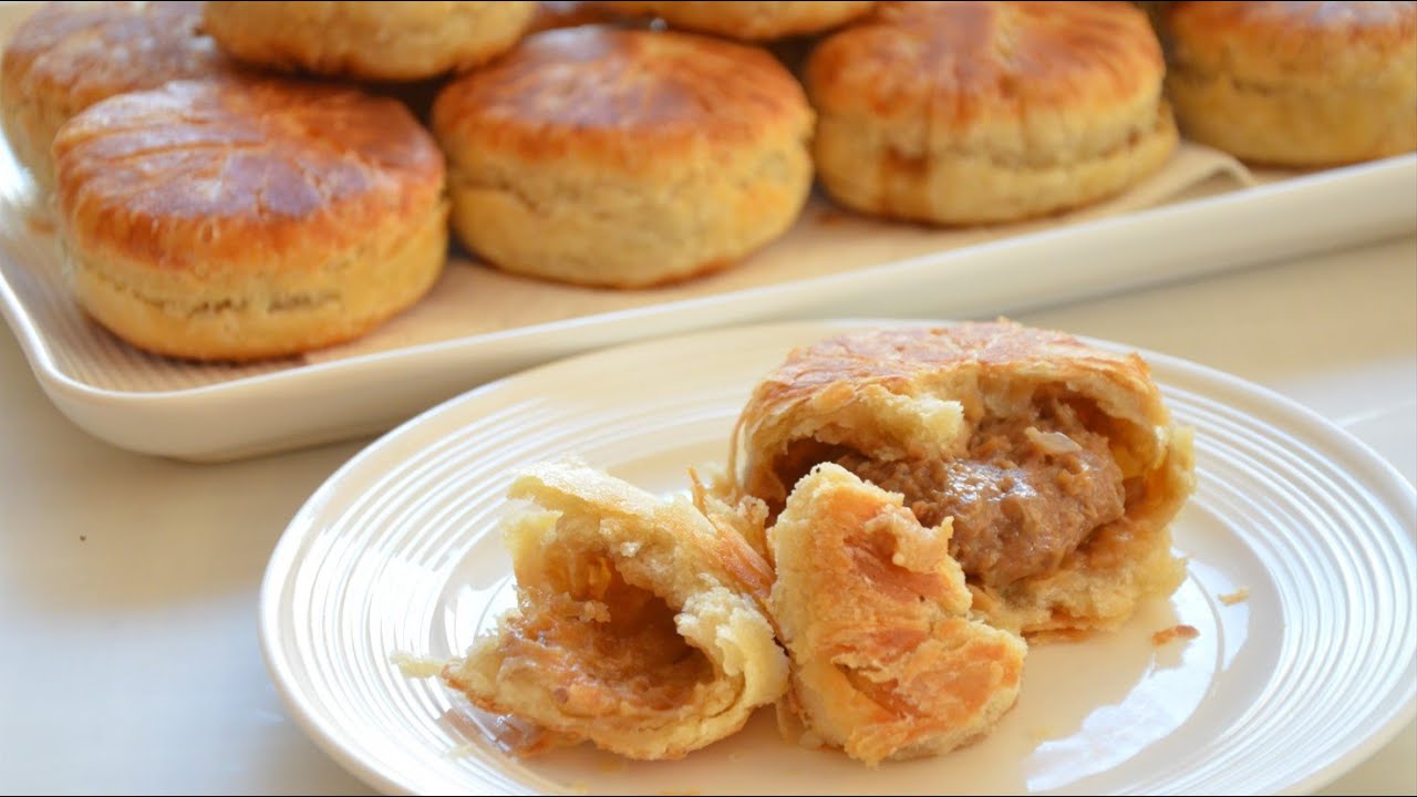 Scallion Beef Shortbread ！Crispy on the outside, delicious and juicy on ...