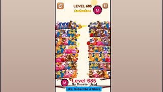 #bird #sort 2 #color #puzzle #level 685 #birdsort #colour #gaming #viral #trending #shorts #solution screenshot 4