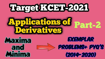 Applications Of Derivatives | Exemplar Problems + PYQ