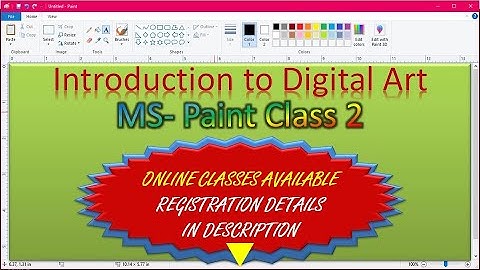 MS PAINT- PART 1 INTRODUCTION