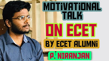 MOTIVATIONAL TALK ON ECET|| ECET ALUMNI|| P.NIRANJAN|| OU || CIVIL ENGINEERING|| WAHEED SIR||