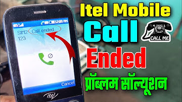 call ended problem on itel mobile| how to fix call ended problem | call ended problem