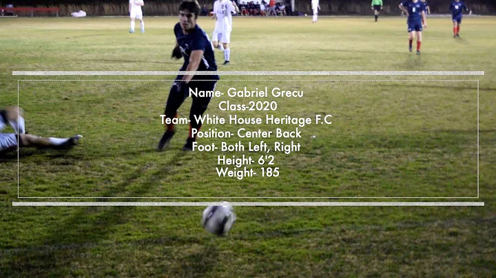 Center Back Highlights Gabriel Grecu class 2020