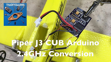 Piper J3 CUB 2.4GHz Arduino "Micro RC" Conversion Part 1
