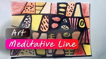 Zendoodle Idea for Beginners, Relax your Mind with this Simple