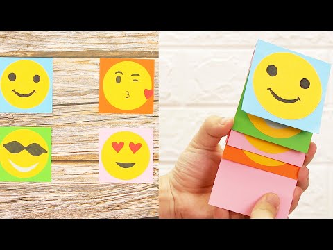 How to make Emoji Slider Waterfall Card || Everyday Crafts #shorts