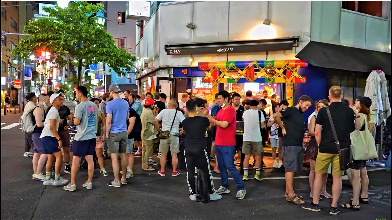 【4K】Tokyo's Gay Town Happy Night Adventure