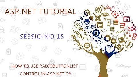 ASP  NET USING C#  15 HOW TO USE RADIOBUTTONLIST CONTROL IN ASP NET C#
