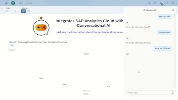 SAP Analytics Cloud Chat Bot with SAP Conversational AI