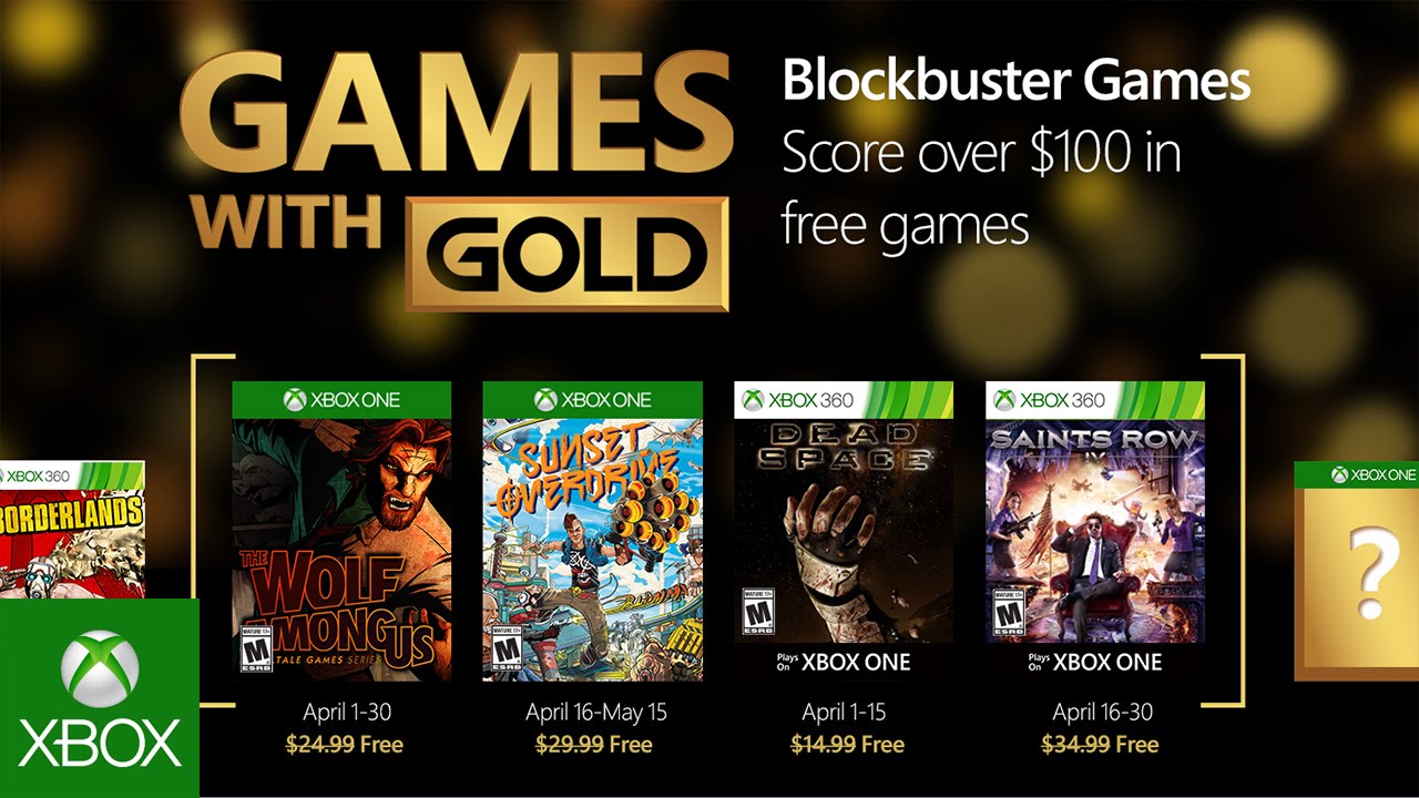 Jogos GRÁTIS Xbox LIVE GOLD de ABRIL 2016 (Xbox 360 / Xbox ONE) - Tribo  Gamer