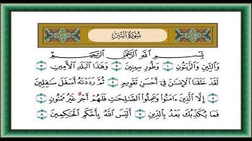 سورة التين  والتين والزيتون  الشيخ احمد العجمي