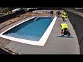 Complete swimming pool construction time lapse