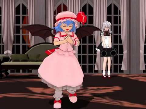 【MikuMikuDance】No Life Queenでレミリアに踊らせてみた【修正版】