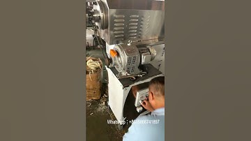 Test run of small fried dough twist processing equipment for puffed snacks