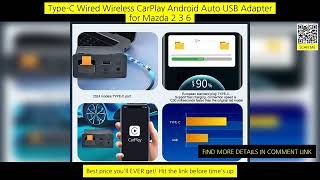 Type-C Wired Wireless Carplay Android Auto Usb Adapter For Mazda 2 3 6 Cx3 Cx5 screenshot 5