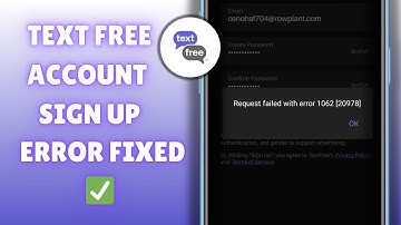 Solution To Sign Up Errors on TextFree