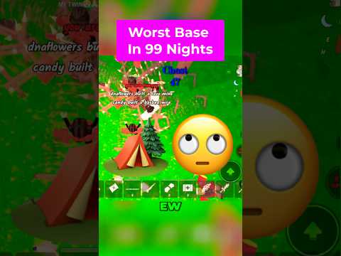 We Built The Worst Base Ever… 🏕️ But It Worked | 99 Nights #shorts