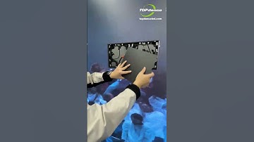 Instant setup! Magnetic magic makes your LED display ready in seconds! 🧲⚡ #LEDDisplay #LED #Shorts