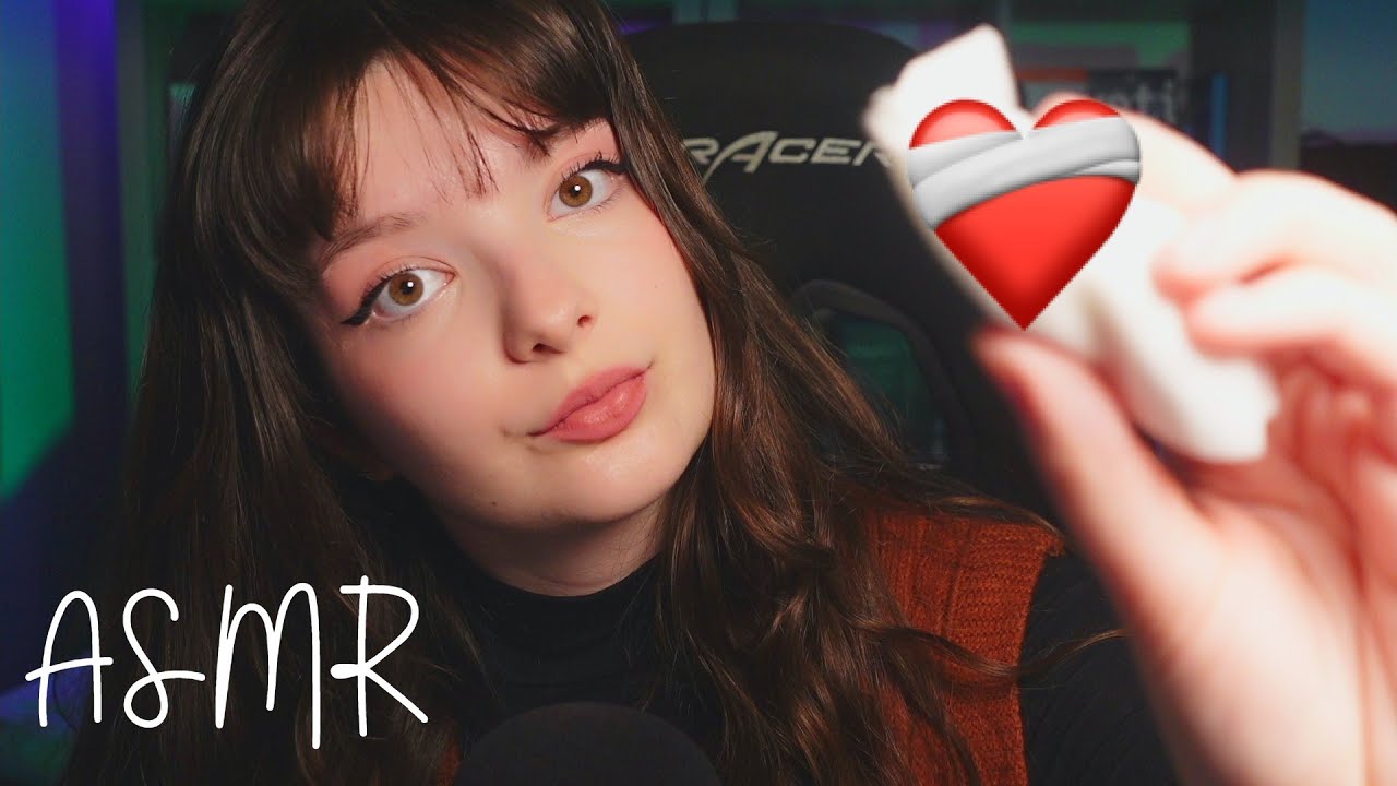 💔ASMR - TE CURO TU CORAZÓN ROTO 💤 (mouthsounds, caricias, masaje facial, mimitos, te cuido)