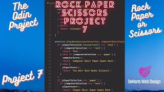 Rock Paper Scissors JavaScript Tutorial