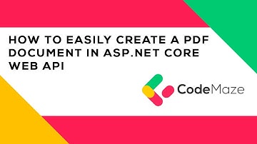 How to Easily Create a PDF Document in ASP.NET Core Web API