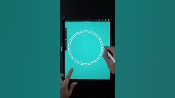 How to make a Dashed Line brush in Procreate (#Shorts)
