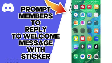 How To Prompt Members To Reply To Welcome Message With Sticker On Discord