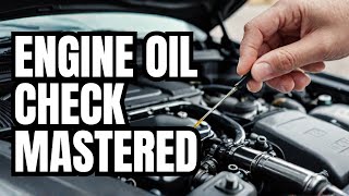 Engine Oil Check: The Ultimate Guide