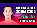 Омаха покер ZOOM200 (Omaha PokerStars stream Zoom PLO200)