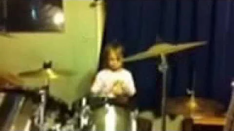 Drums at two years old!