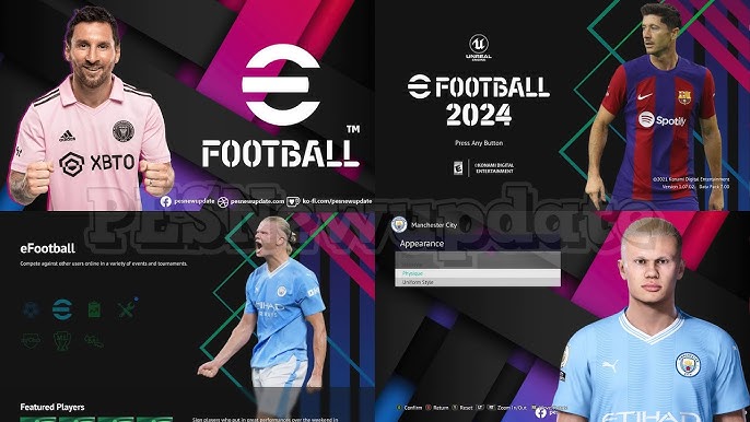 PES 2021 Menu eFootball 2023 Light Blue by PESNewupdate ~