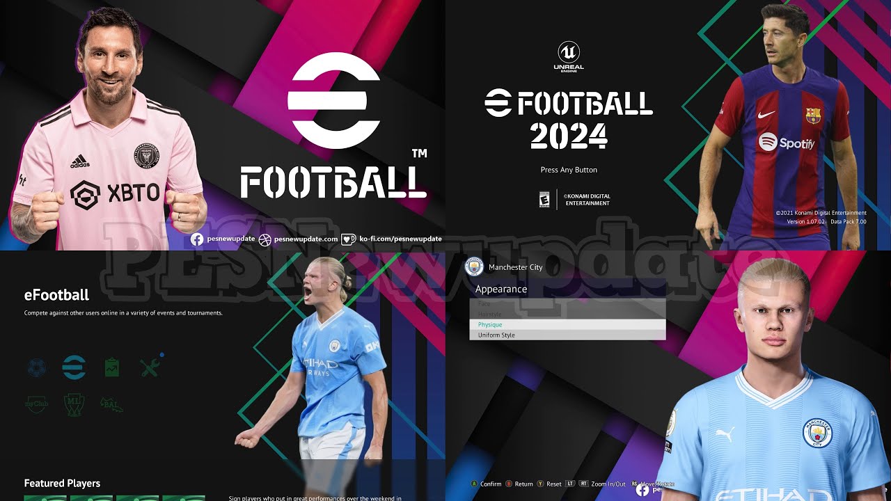 PES 2022 Season Update Concept Menu for PES 2021 by PESNewupdate ~