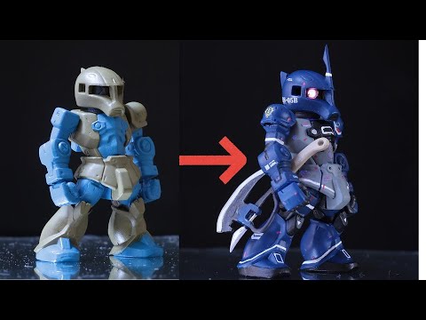 ガンダムコンバージ塗装】ザクⅠがランバ・ラル専用機に