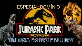 Dvd Blu Ray Trilogia Jurassic Park Especial Jurassic World Domínio