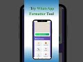 Best WhatsApp Text Formatter for Business | Bold, Italic, Clean Text in Seconds#businessgrowth