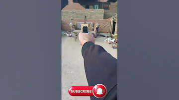 تجربه مسدس صوت معدل بلي من محل 9 من احد عملاء محل 9 ملي للاسلحه RETAY 17 