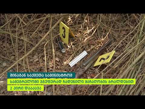 შინაგან საქმეთა სამინისტრომ სამეგრელოში ჯგუფურად ჩადენილი ყაჩაღობის ბრალდებით 2 პირი დააკავა