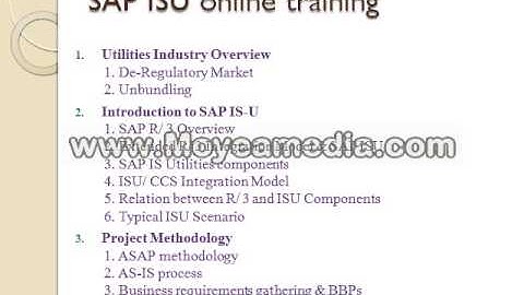 SAP ISU online training usa