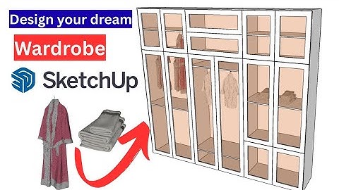 I Created This Wardrobe in SketchUp in 8 Minutes (Step-by-Step Tutorial )
