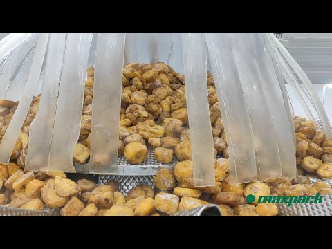 Maxpack MFT 7 UR + Multihead Weigher Scales: IQF Frozen Plantains, Tostones and Snacks