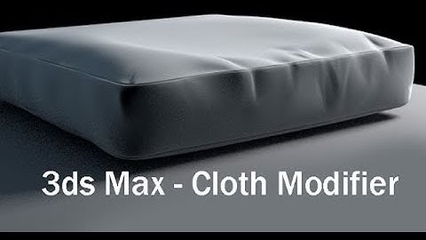 Pillow Design with Cloth Modifier in 3ds Max