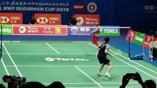 Best Angle View Kento Momota vs Shi Yu Qi 2019 Sudirman Cup Final screenshot 4