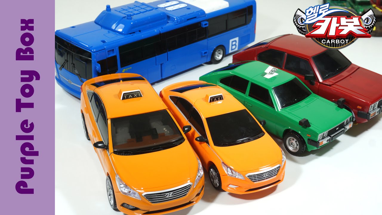 헬로카봇 로드세이버 플러스 마이스터 아티 택시 변신 합체 Hello Carbot Road Saver Bus Taxi