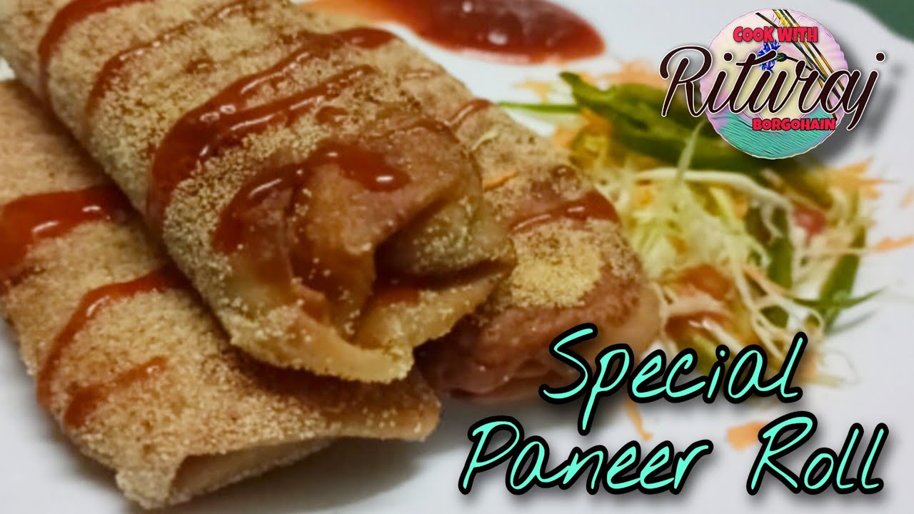 Paneer Roll Cheese Roll How to make Vegitable Roll Indian Roll