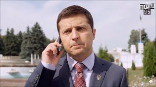 President Zelenskyy in 2015 as President Holoborodko on 'Servant of the People' TV Show in Ukraine