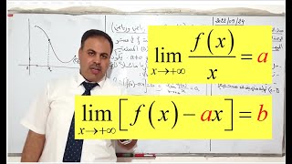 البحث عن معادلة ديكاترية للمستقيم المقارب المائل(تقني رياضي ورياضي)